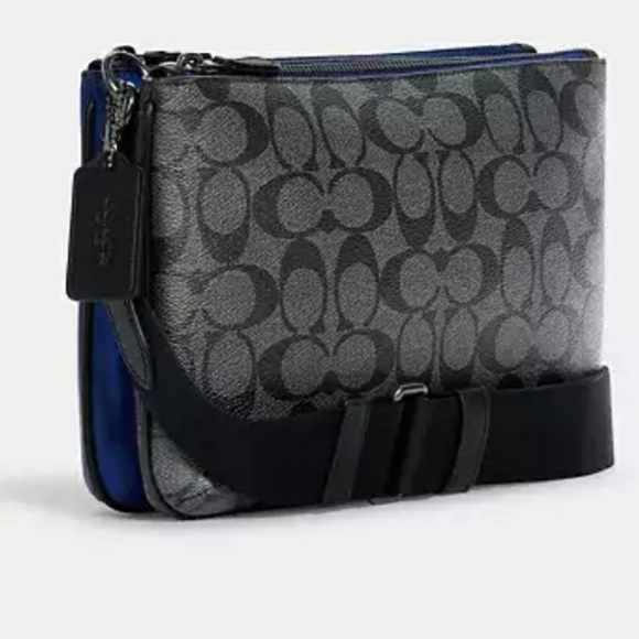 Everett Crossbody in Colorblock Signature Canvas - Picture 2 of 7